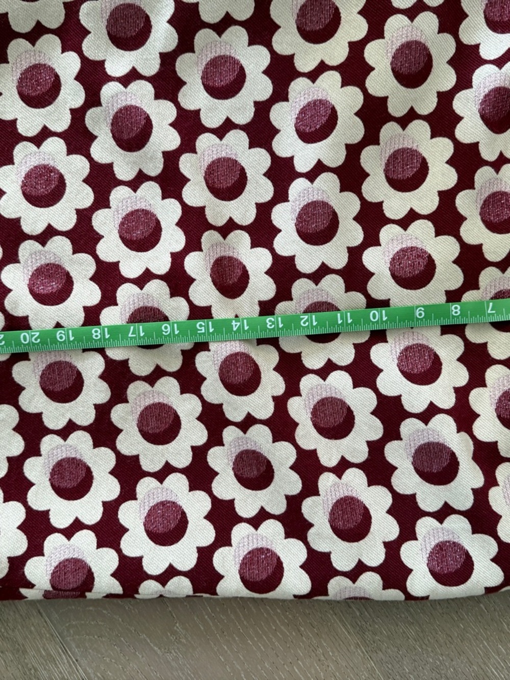 Boden Floral Jacquard Pencil Skirt in Burgundy and Cream - Picture 6 of 6